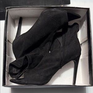 Liliana Black Stiletto Heeled Boots